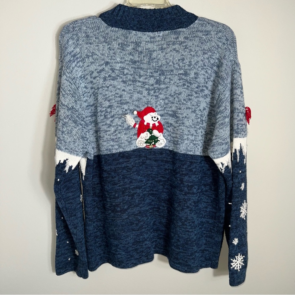 Tiara International Vintage Cardigan Sweater-Full Zip-Polar Bears-Large - Picture 8 of 8